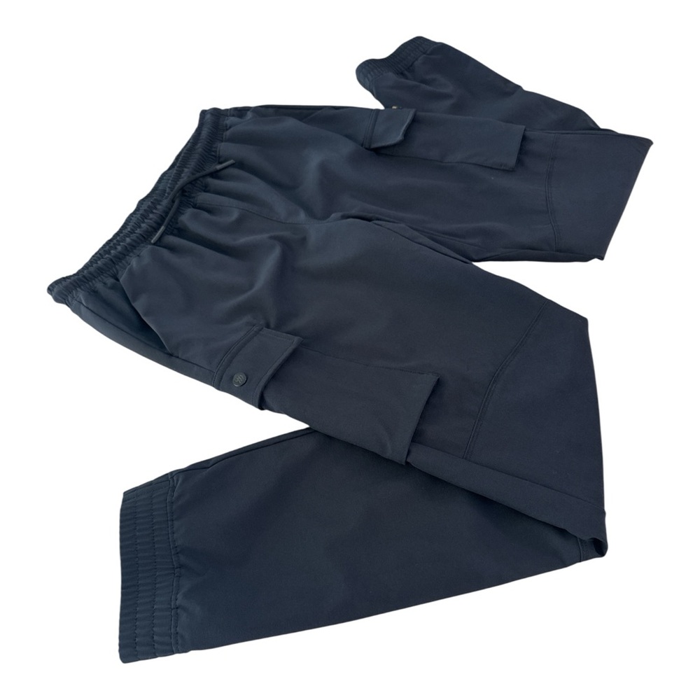 All In Motion Unisex Cargo Jogger Pants XL Black | Utility High Waist Drawstring - Picture 6 of 13